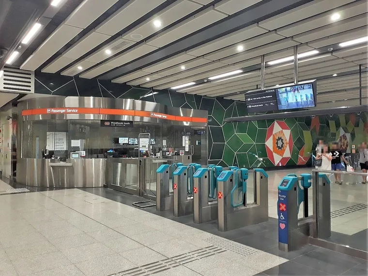 Woodlands South MRT station on the Thomson-East Coast Line