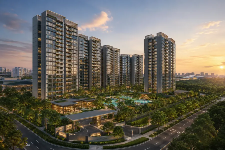 Wynwood Grand EC beside the Park Connector Network — artist’s impression, illustrative only